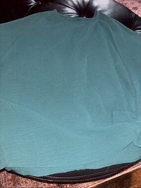 Teal Green Lightweight Knit Top with side bow